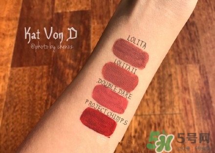 kat von d double dare怎么樣,kat von d唇釉試色