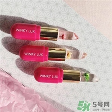 winky lux變色花瓣唇膏色號(hào) winky lux花蕊漸變唇膏試色