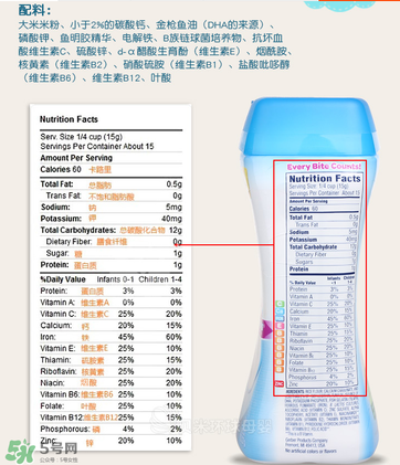 嘉寶dha米粉含鐵嗎？ 嘉寶dha米粉含鐵量多少？