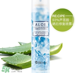 recipe水晶蘆薈膠噴霧怎么樣？recipe水晶蘆薈膠噴霧怎么用