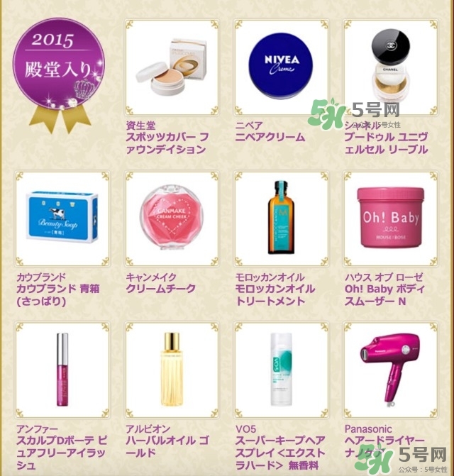 cosme大賞2017排行 cosme大賞歷屆排行