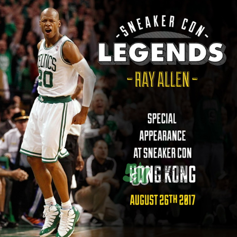 2017sneaker con香港站嘉賓有ray allen？雷阿倫出席sneaker con香港站