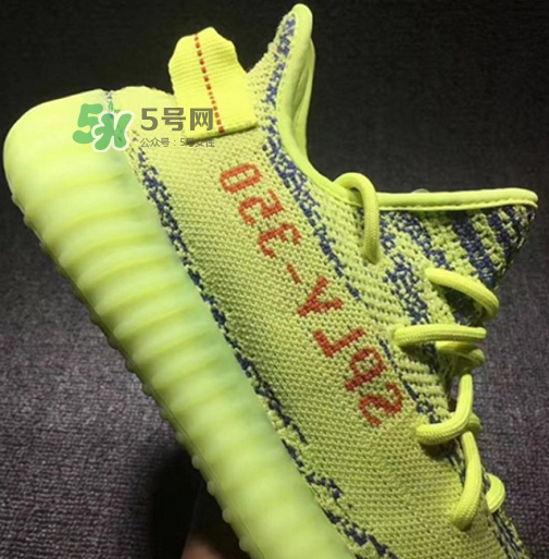 adidas yeezy boost 350 v2熒光黃椰子實(shí)物什么樣？