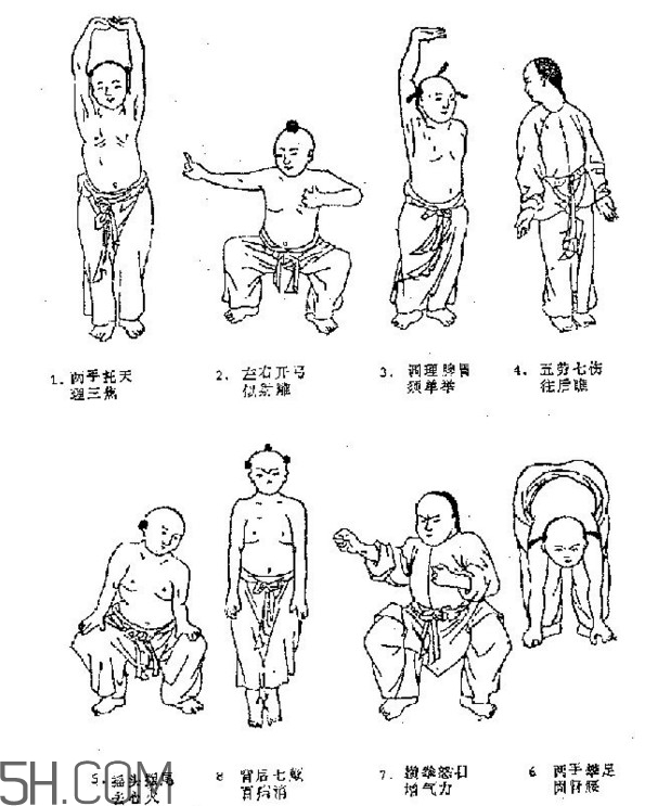 八段錦能治什么?。刻珮O拳八段錦五禽戲哪一種最好