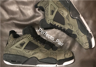 kaws與air jordan 4聯(lián)名橄欖綠版本實(shí)物什么樣？