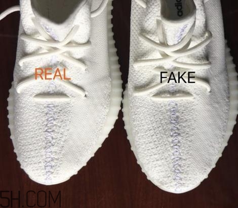 yeezy 350 boost v2全白配色真假對(duì)比 純白椰子真假鑒定