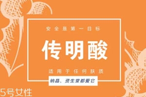 傳明酸白天能用嗎？