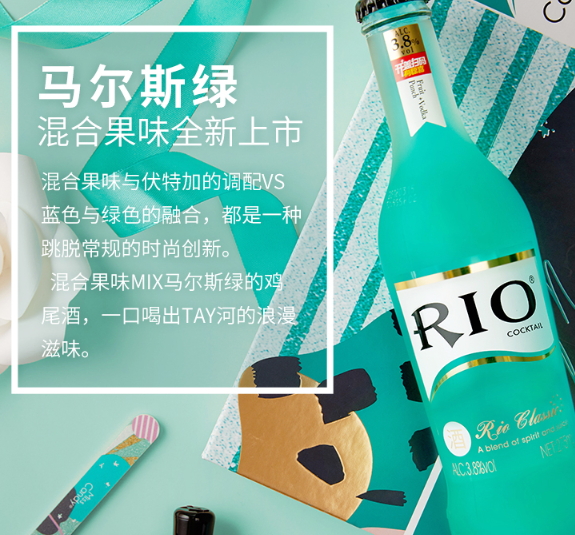 rio馬爾斯綠雞尾酒好喝嗎？rio馬爾斯綠什么味道