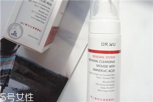 dr.wu杏仁酸潔面慕斯適合什么膚質 好用嗎