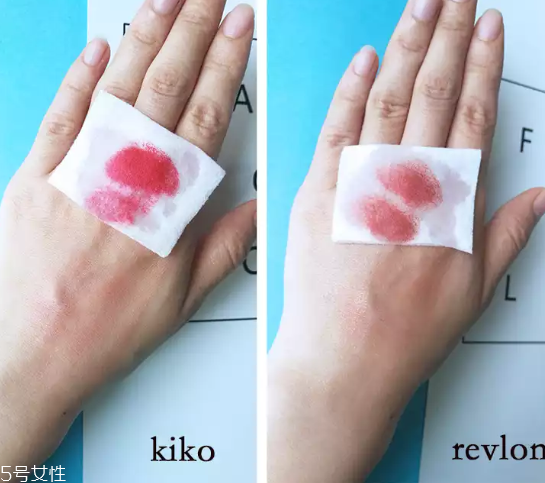 kiko和revlon口紅哪個(gè)好 kiko和revlon口紅對(duì)比測(cè)試