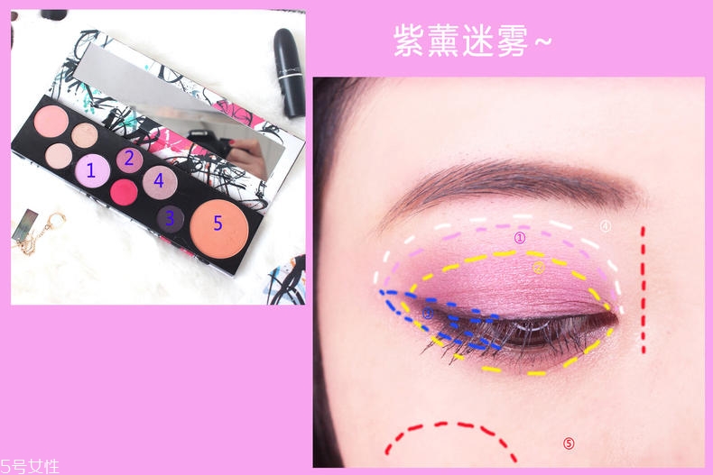 mac girls戲精眼影涂鴉盤(pán)畫(huà)法 偶練樂(lè)華七子同款眼影